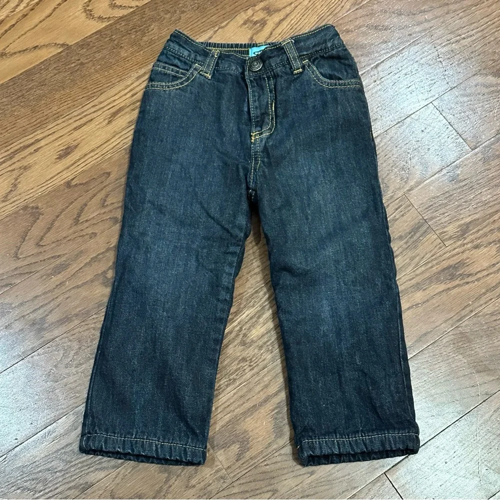 Old Navy Infants Fleece Lined Denim Jeans size 18-24 Month